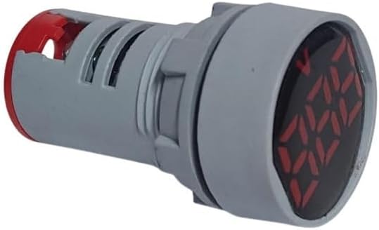 Panel Mount Digital Voltage Indicator Voltmeter Lamp Tester 1 Pc Round AC 60-500V Wide Range