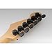 Musiclily Pro 6-in-line 2-pins Full Metal Guitar Locking Tuners Machine Heads Tuning Pegs Keys Set for Fender Strat/Tele Style Electric Guitar, Black