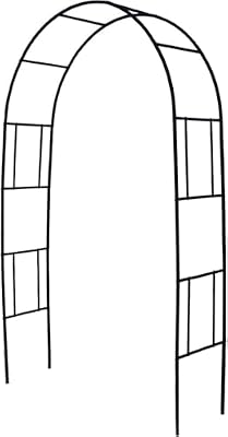 SCENDOR Metal Pergola Arbor Trellis, 7 Feet High x 4 Feet Wide, Garden Arch for Various Climbing Plant Wedding Garden Lawn Backyard Arch Bridal Party Decoration Arbor