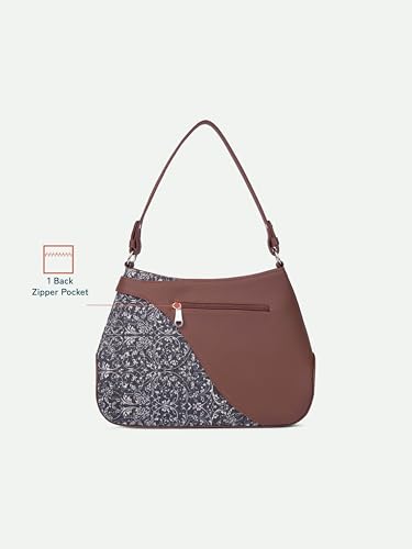 Image of ZOUK Ira Handbag | Stylish Women's Handbag | Luxury Shoulder Bag for Women | Trendy | Fancy Ladies Handbags | Small Purse for Events | Water-Resistant