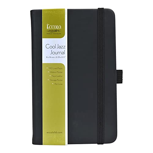 Carnet de notes de poche Eccolo Cool Jazz noir Bc301 N