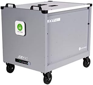 LocknCharge Joey 40 Safe, Secure, Charging Cart with Baskets Included- Compatible with Most Tablets, Chromebooks, and Laptops (10238)