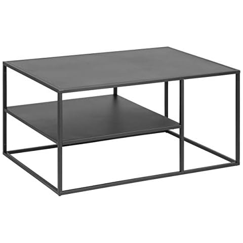 Mesa de Centro AC Design Furniture Nino, Metal, Negro Cover