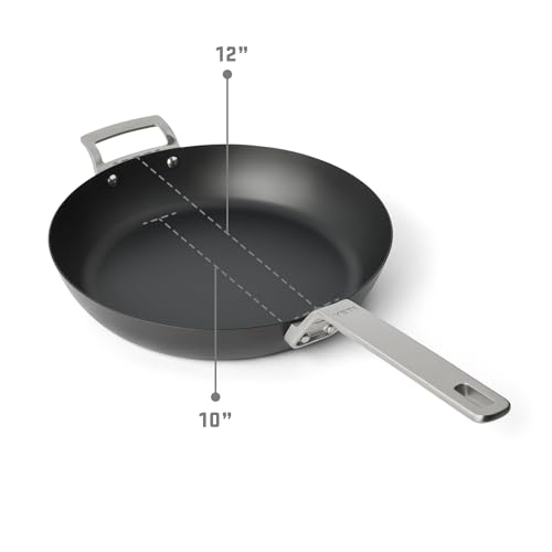 Image of YETI Carbon Steel Skillet 12 inch - Pre-Seasoned Nonstick, Rust-Resistant, Use on Stovetop, Oven, Grill, or Campfire