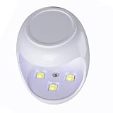 Mikikit Nagellack Trocknungslampe 3w LED UV Lampe für Nägel mit 3 Lampenperlen aus Abs Material Schnurlose Maniküre Lampe für Schnellen Nageltrockner zu Hause und Salon