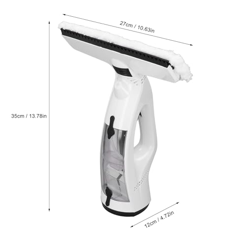 Image of Electric Window Squeegee Glass Cleaner Tool, 3 in 1 Mirror Window Cleaner Squeegee Kit with Spray Cordless Electric Window Vacuum for Windows, Tiles, Glass, Mirror