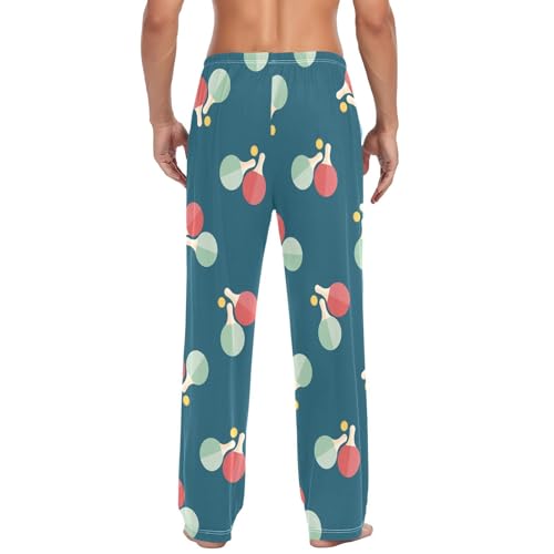 susiyo Ping Pong Men's Pajama Pants Cotton Pajama Bottoms Sleepwear PJ Pants Lounge Pants with Pocket Drawstring3