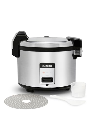 CUCKOO Commercial Rice Cooker & Warmer, Extra Large Rice Cooker 30-Cup Uncooked / 60-Cup Cooked, Professional Industrial Grain Cooker with Large Capacity, Easy One-Touch Operation, Silver (CR-3032)