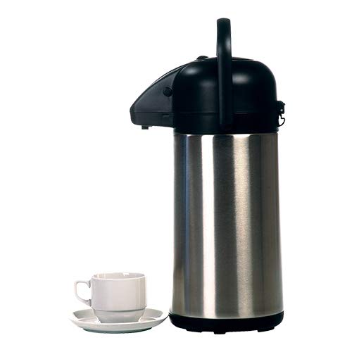 Jug Pichet Isotherme à Pompe 2.2L, INOX, Double paroi, Hauteur 35cm,
