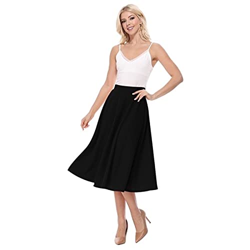 Prashra Flared Midi Skirt, Circular, Size XS-XL-picture-39
