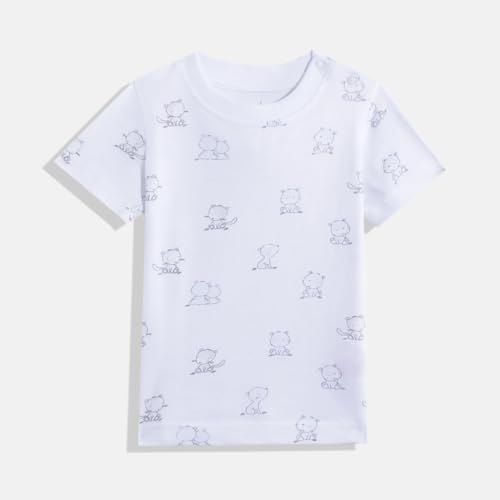 Image of Mothercare Baby T-Shirt 3-Pack Unisex Short Sleeve Cotton Animal Print