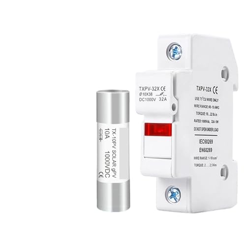 Fusible solaire DC 1000V PV 20A avec cartouche et porte-fusible gPV pour panneau