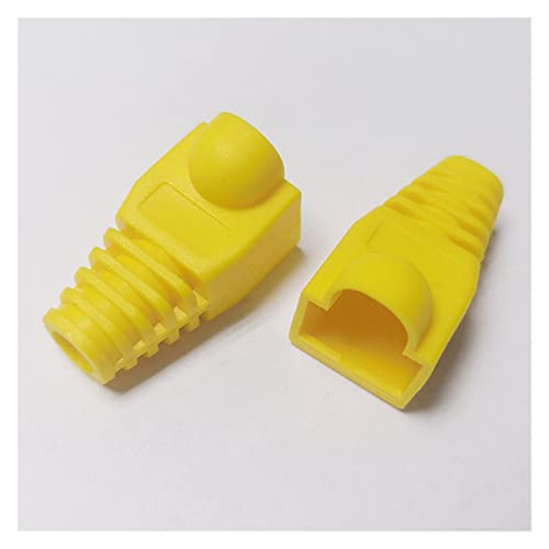 Capuchon RJ45 CAT6 et CAT5e manchon de protection jaune pour câble réseau Ethernet x20
