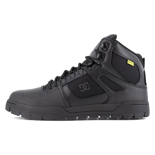 DC Shoes Men's Pure Work Black Composite Toe Boots Construction Shoe2