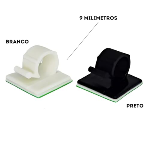 Kit Com 20 Organizador De Fios E Cabos Suporte De Cabos Clipe Organizador Para Fiagem Cabos De Mesa