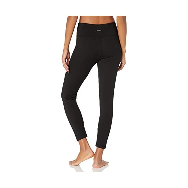 Jockey-Womens-High-Waisted-Interlock-Legging Jockey Womens High Waist Interlock Leggings, Deep Black, Medium US