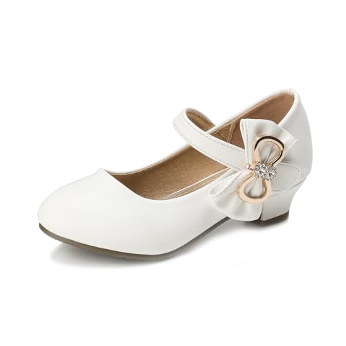 Girls Dress Shoes Toddler Princess Shoes Glitter Flower Little Girl Flats Mary Jane Heels for Party Wedding