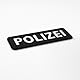 Patch Force - Polizei Ausrüstung - Polizei Patch als Abzeichen für Polizeiuniform, Polizeiweste, Einsatztasche, Jacke oder Rucksack - 3D rubber klett patch - 12 x 4 cm