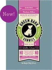Green Bark Gummies Health & Vitality for Dogs Medium Bites, 240g