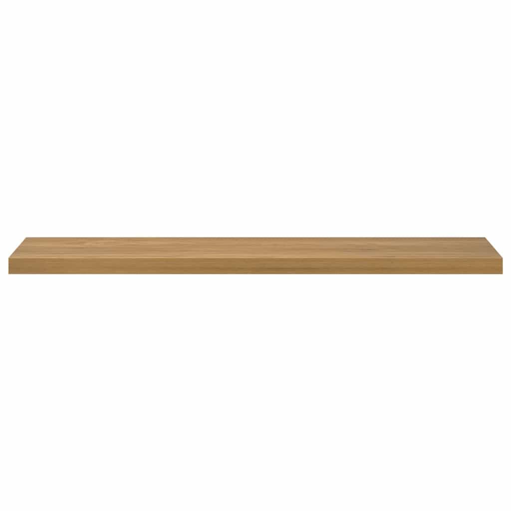 Regał ścienny, montowany na ścianie, brązowy, 120 x 23,5 x 4 cm, materiał drewnopochodny, regał wiszący do salonu, sypialni, kuchni, łazienki, nowoczesny design, trwały