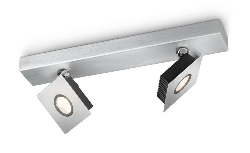 Philips 564324816 Ledino Réglette LED 2 x 7,5 W Aluminium