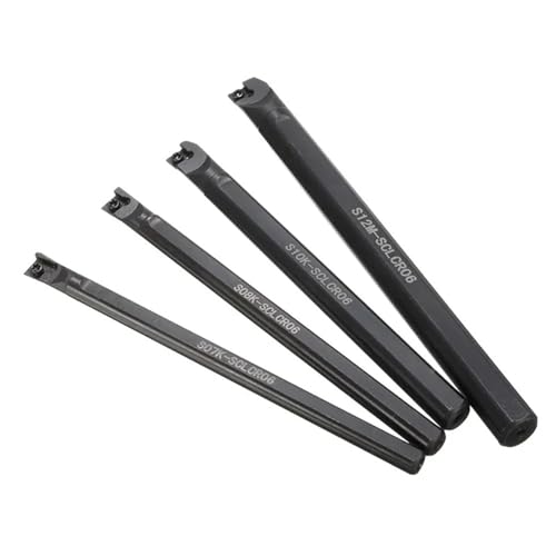 Set de herramientas para torneado con portaherramientas y insertos miniatura 5