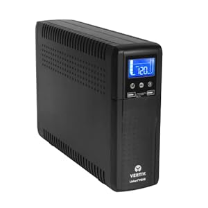 Vertiv Liebert PSA5 UPS – 1000VA/600W 120V Line Interactive AVR Tower UPS, 10 outlets, 2 USB Charging Ports, Battery Backup w/ Surge Protection, 3 year warranty, Energy Star Certified (PSA5-1000MT120)
