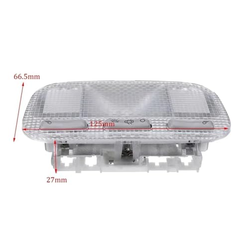 Lámpara de lectura de techo interior Peugeot 307 interruptor gris 3