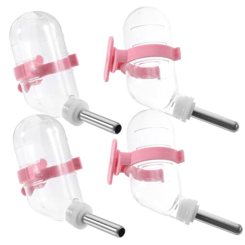 Mipcase Pet Waterer Hanging Design Automatic Water Basin Easy to Observe Water Level Stainless Steel Kettle