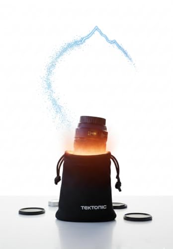 Image of TEKTONIC Soft Lens Pouch | Protective Drawstring Carry Case with Padded Interior for Camera Lenses & Accessories