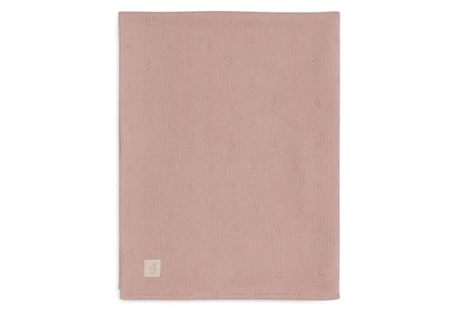 Couverture bébé rose en maille coton velours pour lit berceau