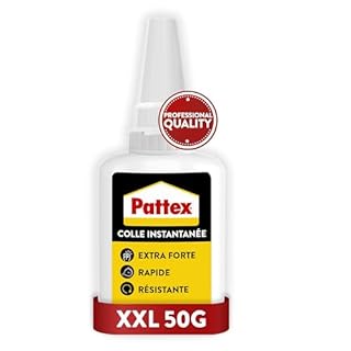 Pattex Colle Instantanée Extra Forte 50 g – Colle cyanoacrylate multi-matériaux pour plastique, métal, céramique, bois – Glue extra forte à séchage rapide pour une précision professionnelle