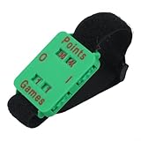 Tidgel Pulsera ajustable para marcador de tenis y deportes, pantalla grande, pulsera de contador de resina para hombres y mujeres, juego portátil (verde)
