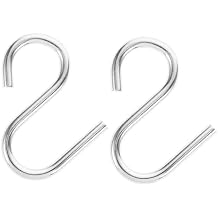 Homoyoyo Outdoor Swing Hooks 2 Pieces Replacement Hooks for Swing Chairs Heavy Bag Mount Galvanized Iron