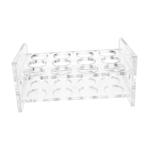 OFFSCH Acrylic Shot Glass Rack Desktop Organizer for Shot Glasses Compact Holder for Bar Party Use Easy to Clean Stable Base Multi Cup Storage