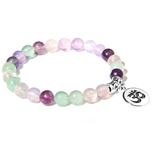 Bracelet de perles Ohm en pierre naturelle pour vos séances de yoga et méditation