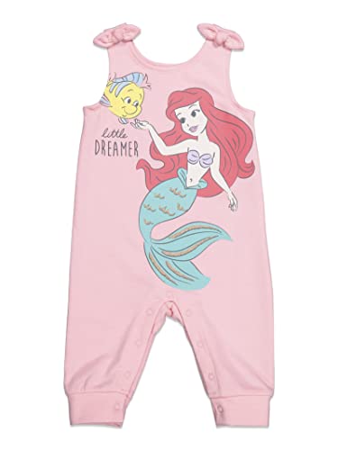 Disney Princess Ariel Infant Baby Girls French Terry Snap Sleeveless Romper & Headband 18 Months #TOP3
