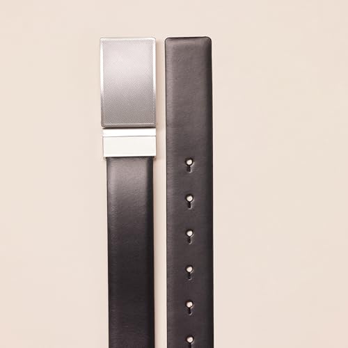 Amazon Essentials Men's Leather Reversible Plaque Dress Belt2