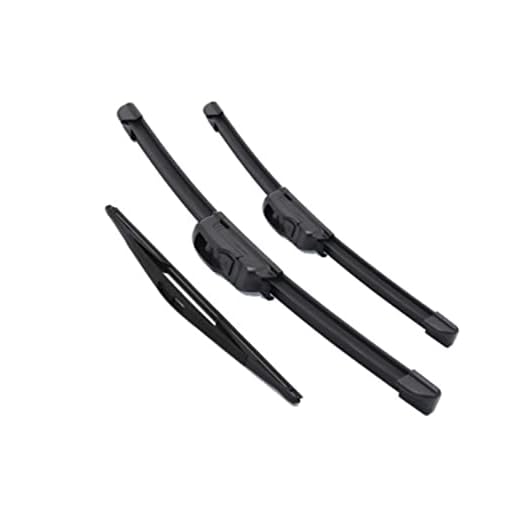 JUSTBAIXUE Bil Fram och bakre vindrutetorkare Vindruta Framfönster Torkar Blades Passar till Nissan Fit for Micra K11 2000 2001 2002 Biltorkare (Color : Front and Rear Wiper)