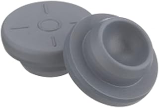 Wheaton 224100-172 Rubber 20mm Straight Plug Style Stopper, Natural Red Rubber/45 (Case of 1000)