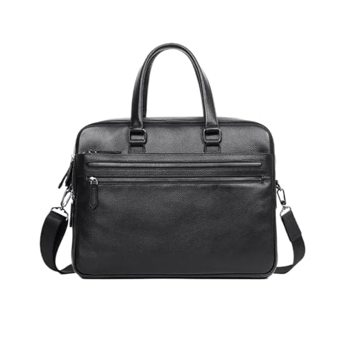 Cosmawn Maletíne Maletín de piel for hombre, bandolera for portátil, bolso de hombro, maletin viajes de negocios, trabajo, abogado.