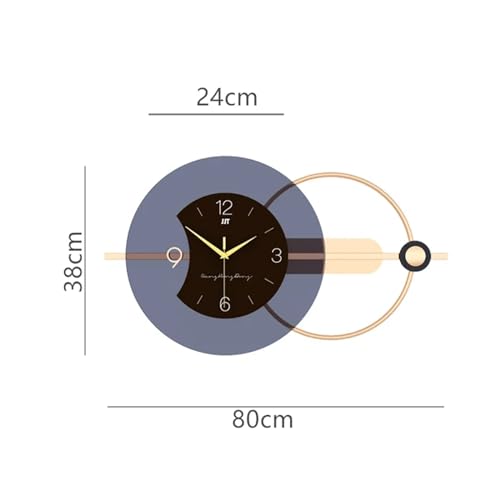 Horloge d'art 3D silencieuse haut de gamme design double couche