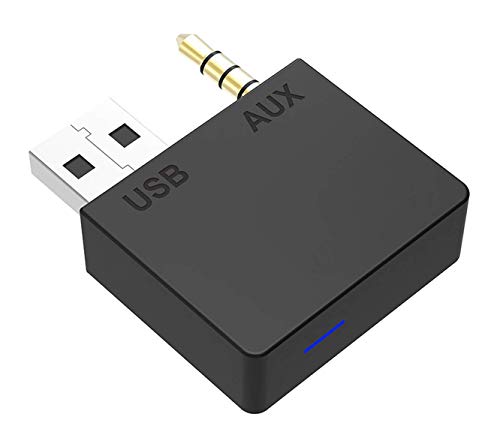 Hyundai Aux Bluetooth Adapter for Car Kia Bluetooth Aux Adapter Audio Bluetooth Transmitter Audio Stereo Adapter 3.5MM Aux USB for Kia Hyundai iPhone iPad Android Phone (Bluetooth Car kit)