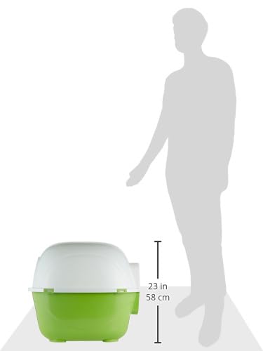 M-PETS Rosetta Cat Litter Box Green L