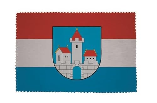 U24 Brillenputztuch Burgkunstadt Fahne Flagge Glasreinigungstuch Microfasertuch