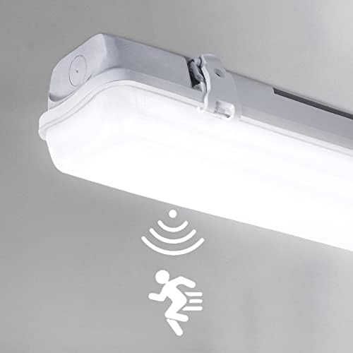 Zwarte plafondlamp met sensor Luan, kunststof, 18w, 3000K LED