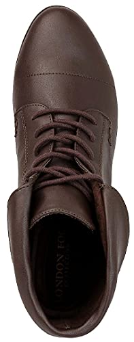 Image of LONDON FOG Crissy Dress Ankle Boot Ladies Lace Up Bootie with Collar | Casual Boots