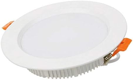 OKLUCK Ultra-Thin White Round Slim LED Recessed Downlight CRI80 High Color Rendering LED Recessed Spotlight 190-215mm Mounting Aperture Recessed Ceiling Light for Hotel Restaurant Home Commercial Ligh