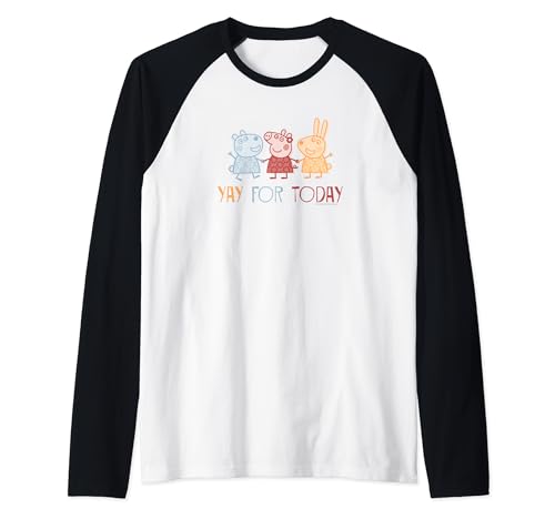 Haut Peppa Pig enfant t-shirt baseball manches raglan Rebecca et Suzy