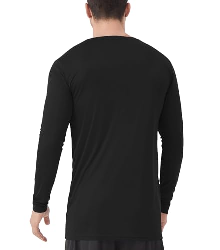Image of Mens Tall Rash Guard Long Sleeve T Shirts-UPF 50+ Sun Protection Swim Tee